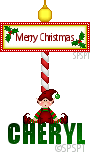 Merry Christmas Elf Cheryl Sticker - Merry Christmas Elf Cheryl Stickers