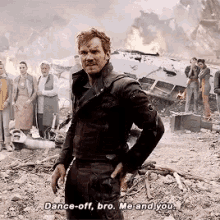 Starlord Dance Off GIF - Starlord Dance Off Fight GIFs