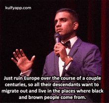 Just Ruin Europe Over The Course Of A Couplecenturies, So All Their Descendants Want Tomigrate Out And Live In The Places Where Blackand Brown People Come From..Gif GIF - Just Ruin Europe Over The Course Of A Couplecenturies So All Their Descendants Want Tomigrate Out And Live In The Places Where Blackand Brown People Come From. Aamer Rahman GIFs
