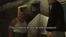 gta grand theft auto gta lcs gta one liners they come in at you at the showers gta grand theft auto gta lcs gta one liners they come in at you at the showers