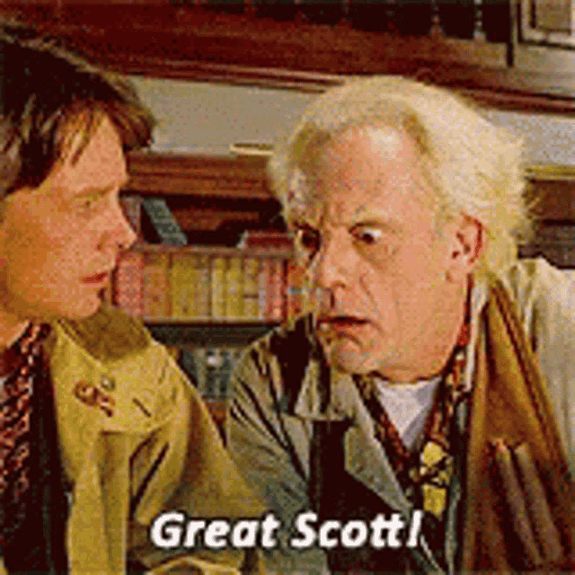 Great Scott Back To The Future GIF - Great Scott Back To The Future Dr Brown GIFs