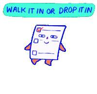 Walk It In Drop It In Sticker - Walk It In Drop It In Official Ballot Drop Box Stickers