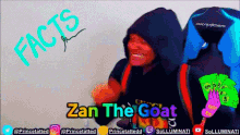 zan the goat hoodie punching the air facts