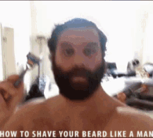 Shave Beard GIF - Shave Beard Man GIFs