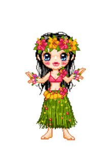 hula girl dancing hawaii