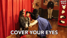 Cover Your Eyes Surprising GIF - Cover Your Eyes Surprising Close Your Eyes GIFs