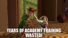 Toy Story Buzz Lightyear GIF - Toy Story Buzz Lightyear Years Of Academy Training Wasted GIFs