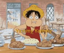 Yammy Yammy One Piece GIF - Yammy Yammy One Piece Luffy GIFs