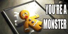 You&#;Re A Monster ! GIF - Shrek Gingerbread Man Mean GIFs