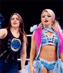 Blissed Off Alexa Bliss GIF - Blissed Off Alexa Bliss Fight Me GIFs