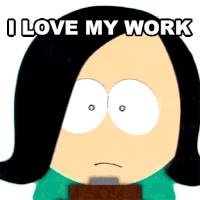 I Love My Work Missy Sticker - I Love My Work Missy South Park Stickers