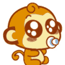 Cute Baby Monkey Cartoon Gifs Tenor
