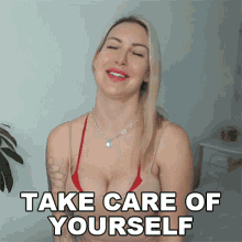 Take Care Of Yourself Tracy Kiss GIF - Take Care Of Yourself Tracy Kiss Take Care GIFs