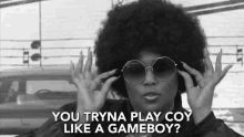 You Tryna Play Coy Shy GIF - You Tryna Play Coy Shy Gameboy GIFs
