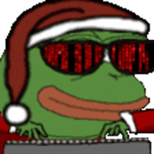 hacker pepe santa christmas holiday
