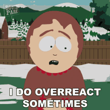 I Do Overreact Sometimes Sharon Marsh GIF - I Do Overreact Sometimes Sharon Marsh South Park GIFs