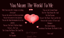Love You Mean The World To Me GIF - Love You Mean The World To Me Heart GIFs