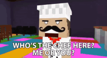 Whos The Chef Here Me Or You Upset GIF - Whos The Chef Here Me Or You Upset Furious GIFs