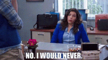 Superstore Amy Sosa GIF - Superstore Amy Sosa No I Would Never GIFs