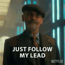 Just Follow My Lead Reginald Hargreeves GIF - Just Follow My Lead Reginald Hargreeves Colm Feore GIFs