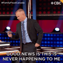 Good News Is This Is Never Happening To Me Gerry Dee GIF - Good News Is This Is Never Happening To Me Gerry Dee Family Feud Canada GIFs