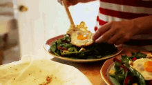 Spinach Salad With Bacon And Egg GIF - Spinach Salad Egg GIFs