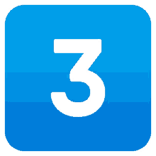 three symbols joypixels keycap boxed number