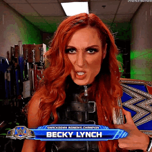 Becky Lynch Smack Down Womens Champion GIF - Becky Lynch Smack Down Womens Champion Wwe GIFs