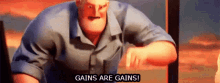 Gains Are Gains Incredible GIF - Gains Are Gains Gains Are GIFs