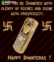 Wish You Be Showered With Plenty Of Riches And Shine With Prosperity Gifkaro GIF - Wish You Be Showered With Plenty Of Riches And Shine With Prosperity Gifkaro Happy Dhanteras GIFs