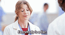 Greys Anatomy Meredith Grey GIF - Greys Anatomy Meredith Grey Everybody Is A Liar GIFs
