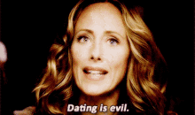 Greys Anatomy Teddy Altman GIF - Greys Anatomy Teddy Altman Dating Is Evil GIFs