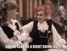 Are You Being Served Slocombe GIF - Are You Being Served Slocombe Going Over GIFs