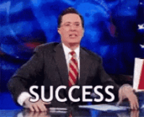The perfect Success Animated GIF for your conversation. 