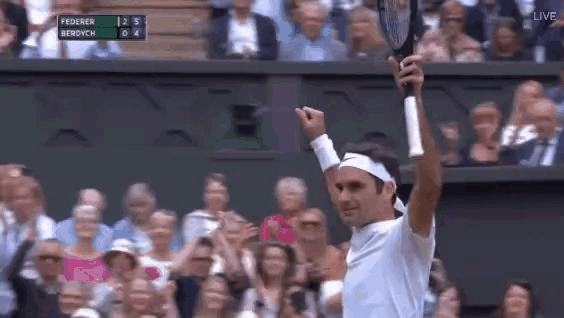 Roger Federer Winner GIF - Roger Federer Winner Mirka - Discover &amp; Share  GIFs