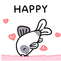Happy Love Sticker - Happy Love Hearts Stickers