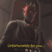 Unfortunately For You History Will Not See It That Way GIF - Unfortunately For You History Will Not See It That Way Darth Maul GIFs