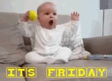 Its Friday Friday Baby GIF - Its Friday Friday Baby Drop The Ball GIFs