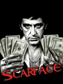 Scarface Tony GIF - Scarface Tony Dollar Bills GIFs