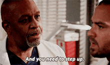 Greys Anatomy Richard Webber GIF - Greys Anatomy Richard Webber And You Need To Step Up GIFs
