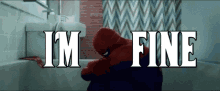 Im Fine Its Fine GIF - Im Fine Its Fine Spiderman GIFs
