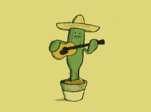 Cactus Playing GIF - Cactus Playing Guitar GIFs