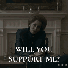 Will You Support Me Gillian Anderson GIF - Will You Support Me Gillian Anderson Margaret Thatcher GIFs