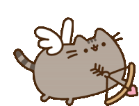 Fat Cat Sticker - Fat Cat Cupid On Stickers