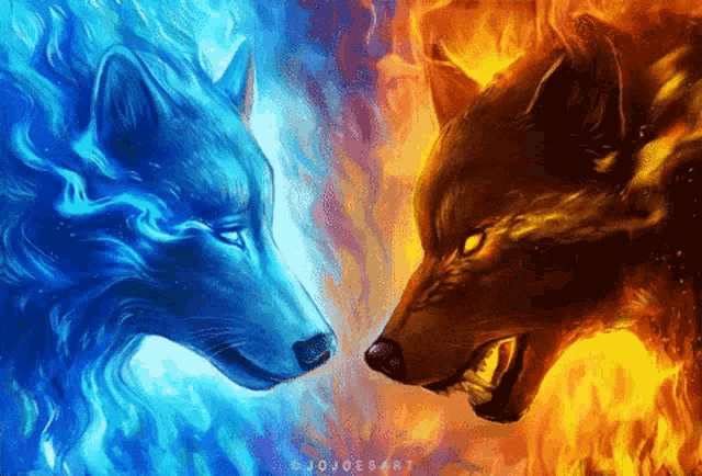 Heaven Hell Fire Wolf GIF - Heaven Hell Fire Wolf - Descubre &amp; Comparte GIFs