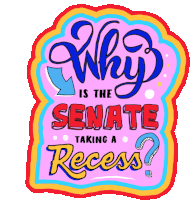 Senate Senate Recess Sticker - Senate Senate Recess United States Senate Stickers