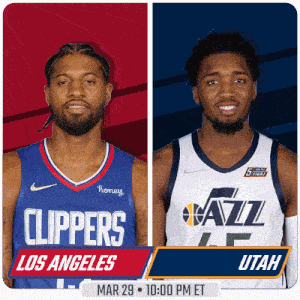 Los Angeles Clippers Vs. Utah Jazz Pre Game GIF - Nba Basketball Nba 2021 GIFs
