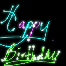 Happy Birthday Neon GIF - Happy Birthday Neon Text GIFs