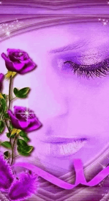 por una mirada rose purple
