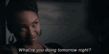 What'Re You Doing Tomorrow Night? GIF - Dear White People Dear White People Gi Fs Logan Browning GIFs